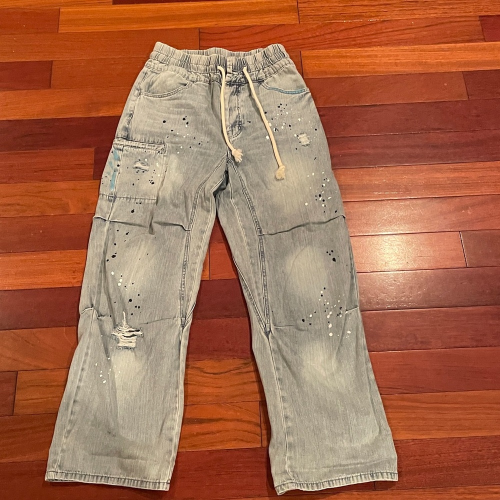 Easel Light Blue Denim Pants